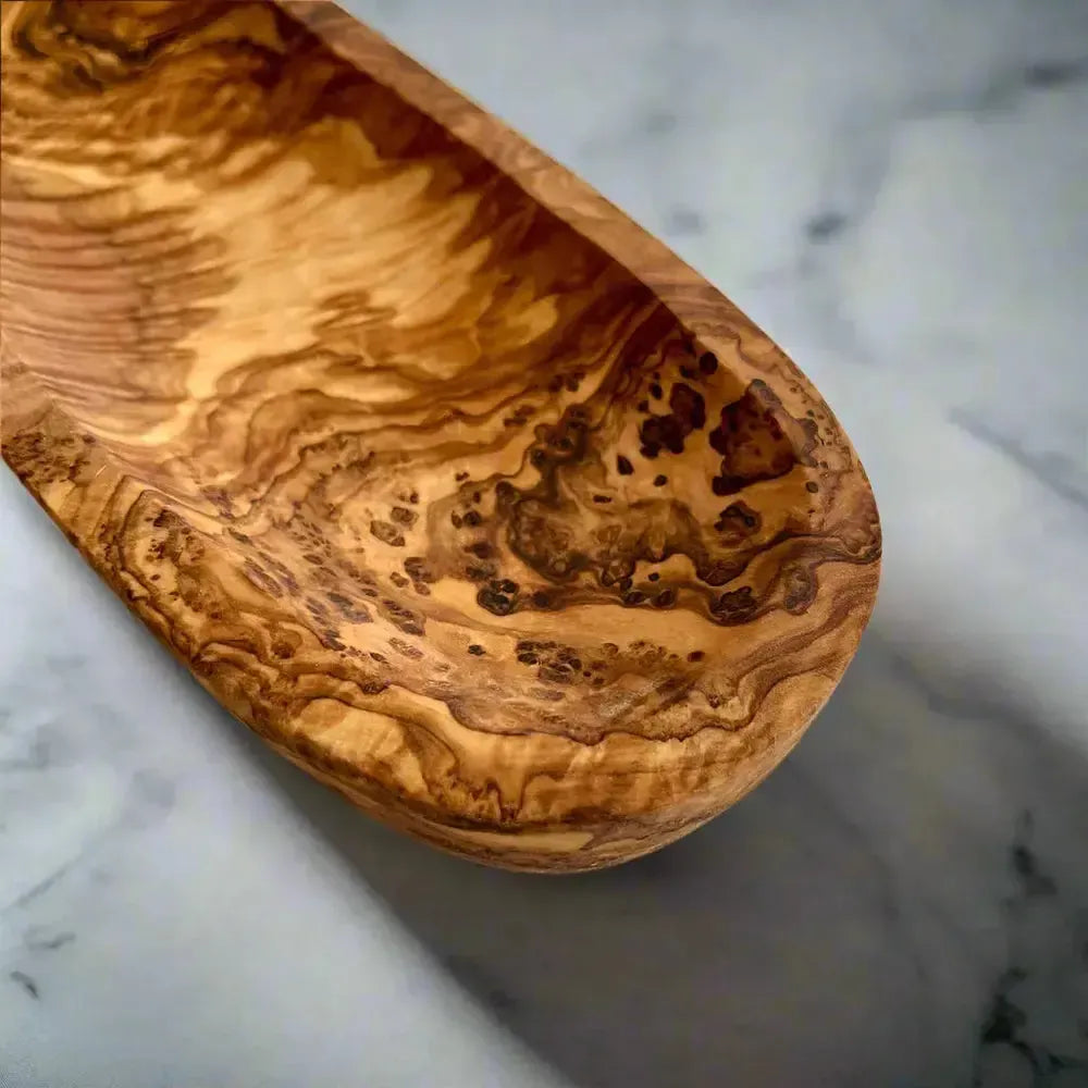 Olivenholz Baguette- & Olivenschale