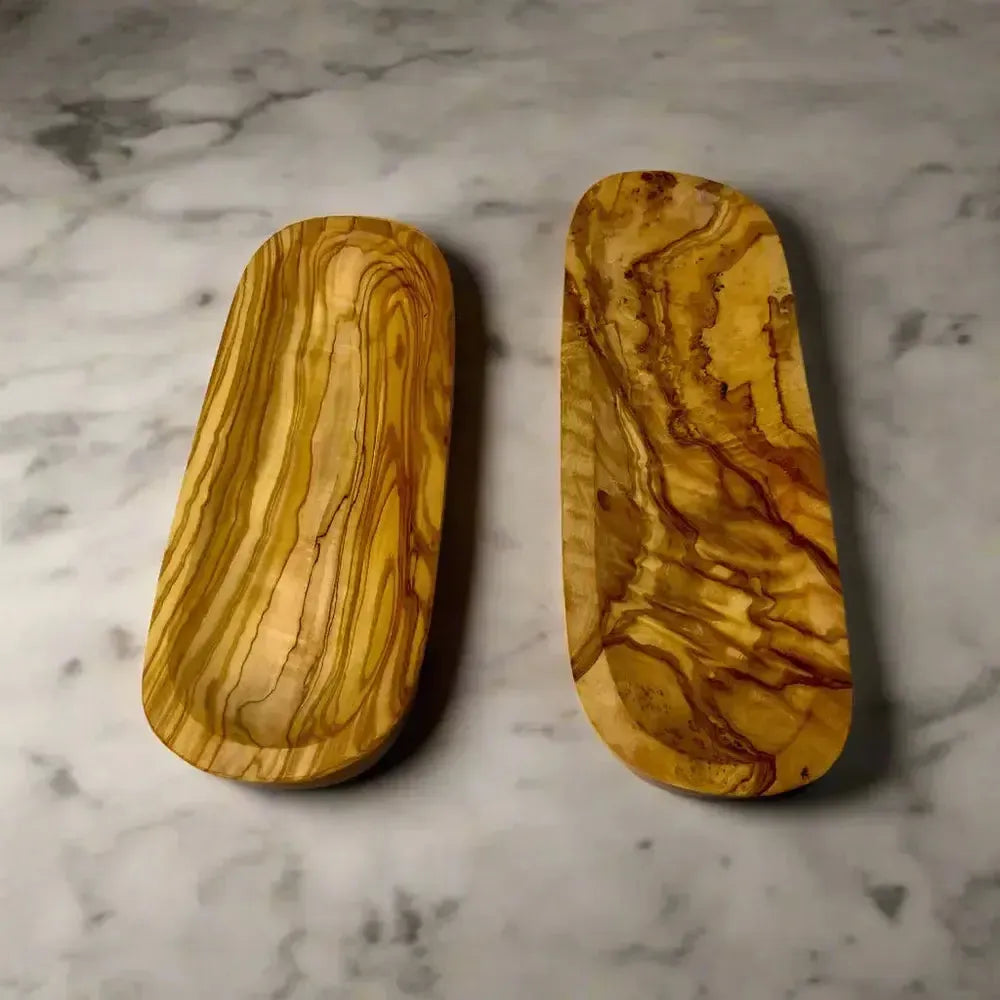 Olivenholz Baguette- & Olivenschale